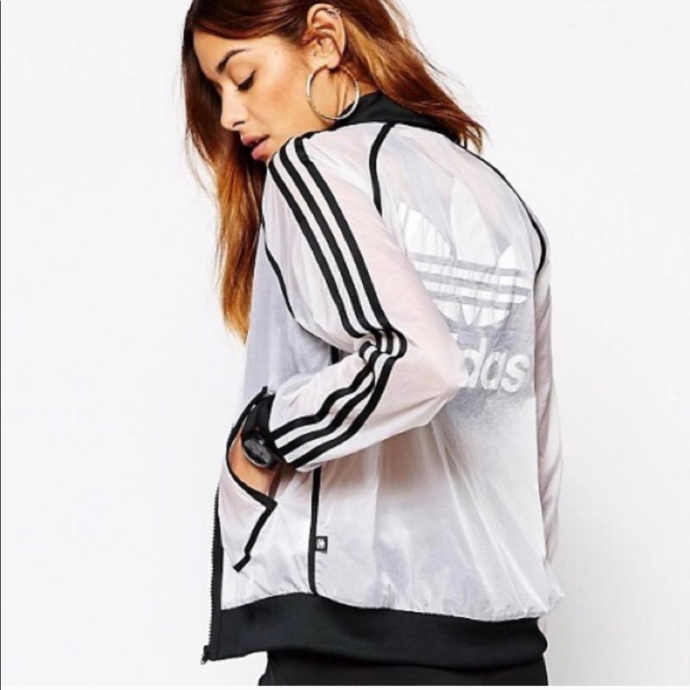 Adidas By Rita Ora Transparent Jacket-Size 8 New With Tags